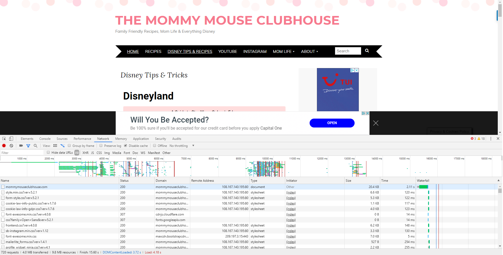 www.mommymouseclubhouse.com Speed Comparison Before
