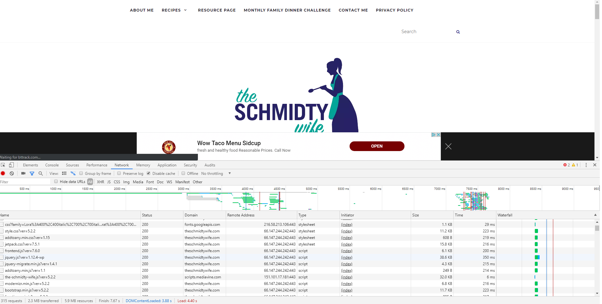 www.theschmidtywife.com Speed Comparison Before