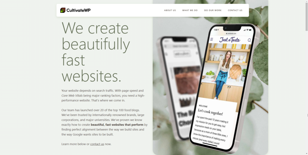 CultivateWP, a WordPress website design and development agency